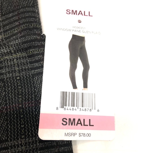 NWT Tahari Window Pane Glen Plaid Leggings - Picture 2 of 5